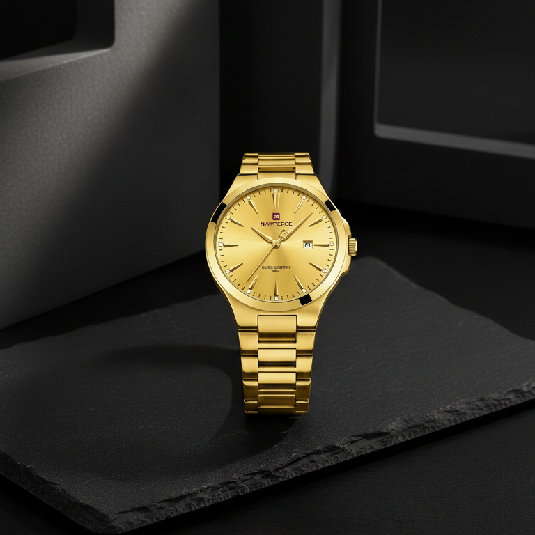 Naviforce Eclipse Gold