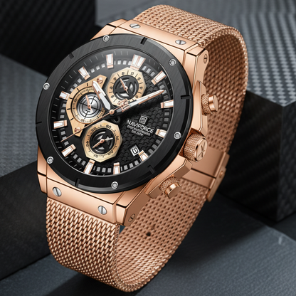 Naviforce Aurum Mesh Chrono