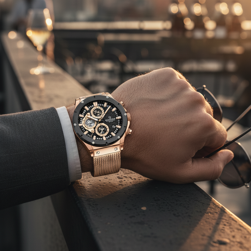 Naviforce Aurum Mesh Chrono