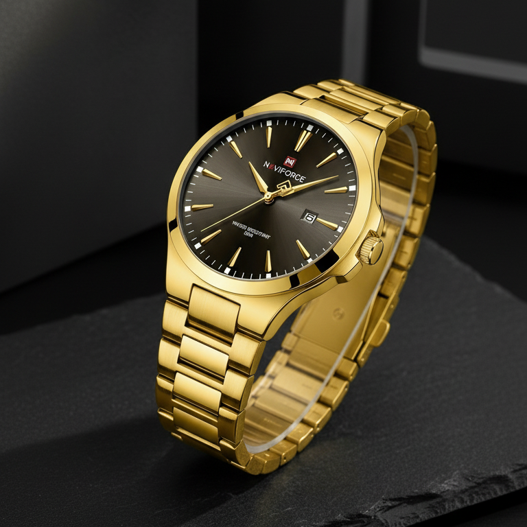 Naviforce Eclipse Gold