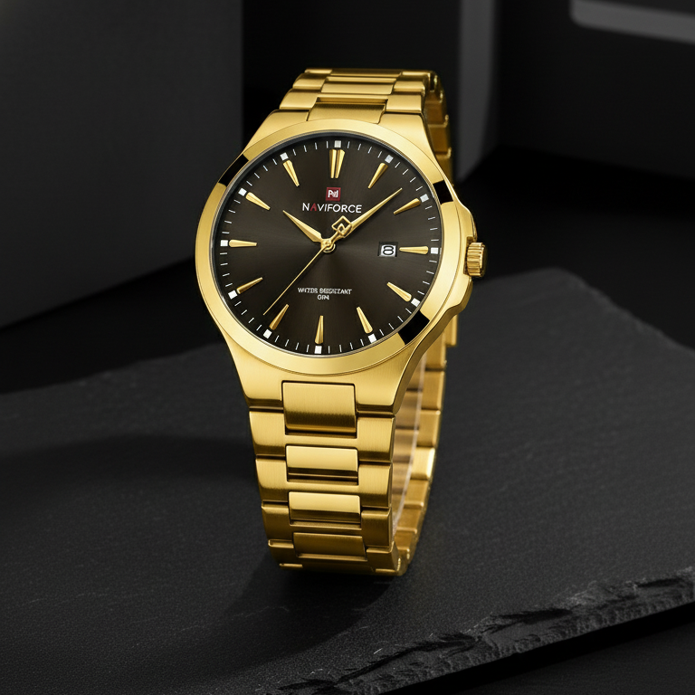 Naviforce Eclipse Gold