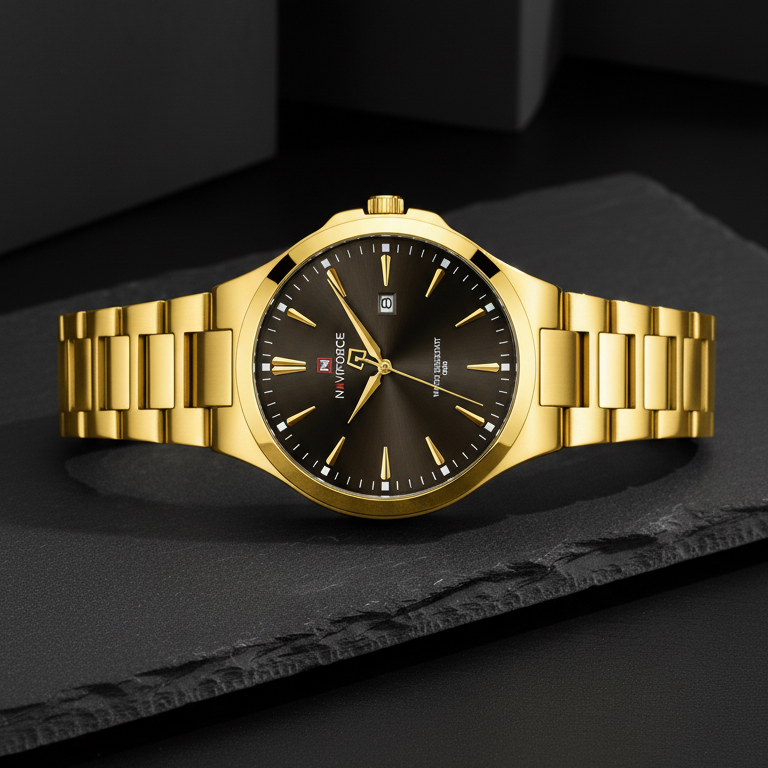 Naviforce Eclipse Gold