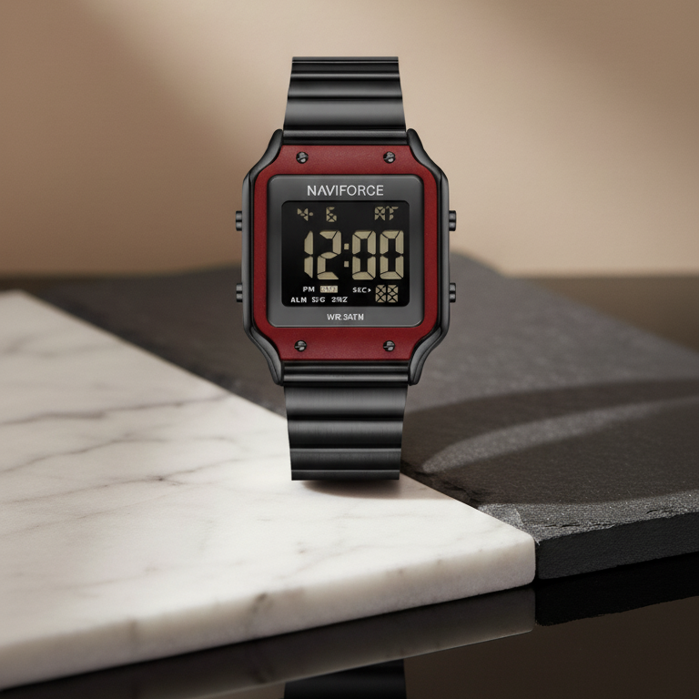 Naviforce Bold Square Digital