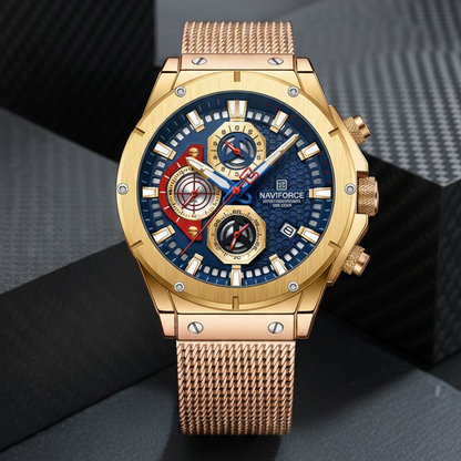 Naviforce Aurum Mesh Chrono